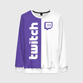 Женский свитшот 3D с принтом Twitch в городе Новоалтайск, 100% полиэстер с мягким внутренним слоем | круглый вырез горловины, мягкая резинка на манжетах и поясе, свободная посадка по фигуре | buster | evelone | streamer | twitch | бустер | бустеренко | стрим | стример | твитч | твич | эвелон