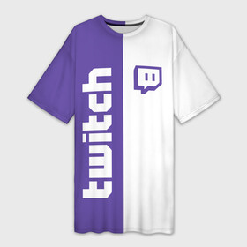 Платье-футболка 3D с принтом Twitch в городе Новоалтайск,  |  | buster | evelone | streamer | twitch | бустер | бустеренко | стрим | стример | твитч | твич | эвелон