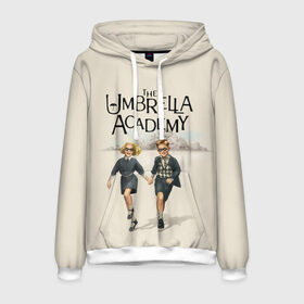 Мужская толстовка 3D с принтом The umbrella academy в городе Новоалтайск, 100% полиэстер | двухслойный капюшон со шнурком для регулировки, мягкие манжеты на рукавах и по низу толстовки, спереди карман-кенгуру с мягким внутренним слоем. | Тематика изображения на принте: dark horse comics | netflix | the umbrella academy | umbrella | академия амбрелла | белая скрипка | бен харгривз | комикс | комильфо | космобой | кракен | реджинальд харгривз | сеанс | слух