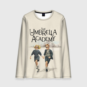 Мужской лонгслив 3D с принтом The umbrella academy в городе Новоалтайск, 100% полиэстер | длинные рукава, круглый вырез горловины, полуприлегающий силуэт | dark horse comics | netflix | the umbrella academy | umbrella | академия амбрелла | белая скрипка | бен харгривз | комикс | комильфо | космобой | кракен | реджинальд харгривз | сеанс | слух