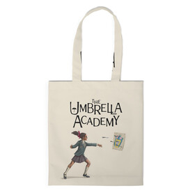 Шоппер 3D с принтом The umbrella academy в городе Новоалтайск, 100% полиэстер | Плотность: 200 г/м2; Размер: 34×35 см; Высота лямок: 30 см | dark horse comics | netflix | the umbrella academy | umbrella | академия амбрелла | белая скрипка | бен харгривз | комикс | комильфо | космобой | кракен | реджинальд харгривз | сеанс | слух