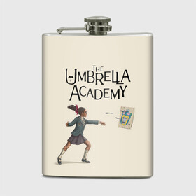 Фляга с принтом The umbrella academy в городе Новоалтайск, металлический корпус | емкость 0,22 л, размер 125 х 94 мм. Виниловая наклейка запечатывается полностью | Тематика изображения на принте: dark horse comics | netflix | the umbrella academy | umbrella | академия амбрелла | белая скрипка | бен харгривз | комикс | комильфо | космобой | кракен | реджинальд харгривз | сеанс | слух