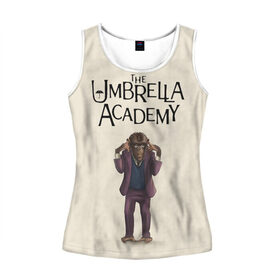 Женская майка 3D с принтом The umbrella academy в городе Новоалтайск, 100% полиэстер | круглая горловина, прямой силуэт, длина до линии бедра | dark horse comics | netflix | the umbrella academy | umbrella | академия амбрелла | белая скрипка | бен харгривз | комикс | комильфо | космобой | кракен | реджинальд харгривз | сеанс | слух