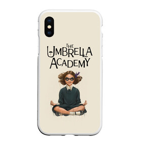 Чехол для iPhone XS Max матовый с принтом The umbrella academy в городе Новоалтайск, Силикон | Область печати: задняя сторона чехла, без боковых панелей | Тематика изображения на принте: dark horse comics | netflix | the umbrella academy | umbrella | академия амбрелла | белая скрипка | бен харгривз | комикс | комильфо | космобой | кракен | реджинальд харгривз | сеанс | слух