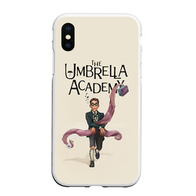 Чехол для iPhone XS Max матовый с принтом The umbrella academy в городе Новоалтайск, Силикон | Область печати: задняя сторона чехла, без боковых панелей | Тематика изображения на принте: dark horse comics | netflix | the umbrella academy | umbrella | академия амбрелла | белая скрипка | бен харгривз | комикс | комильфо | космобой | кракен | реджинальд харгривз | сеанс | слух