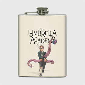 Фляга с принтом The umbrella academy в городе Новоалтайск, металлический корпус | емкость 0,22 л, размер 125 х 94 мм. Виниловая наклейка запечатывается полностью | Тематика изображения на принте: dark horse comics | netflix | the umbrella academy | umbrella | академия амбрелла | белая скрипка | бен харгривз | комикс | комильфо | космобой | кракен | реджинальд харгривз | сеанс | слух