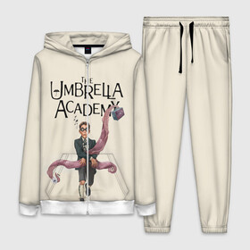 Женский костюм 3D с принтом The umbrella academy в городе Новоалтайск,  |  | Тематика изображения на принте: dark horse comics | netflix | the umbrella academy | umbrella | академия амбрелла | белая скрипка | бен харгривз | комикс | комильфо | космобой | кракен | реджинальд харгривз | сеанс | слух