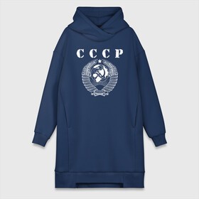 Платье-худи хлопок с принтом СССР в городе Новоалтайск,  |  | ussr | герб | звезда | коммунист | комсомол | кпсс | красный | ленин | лого | логотип | молот | надпись | патриот | республик | ретро | рсфср | серп | символ | снг | советский | советских | социалистических