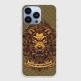 Чехол для iPhone 13 Pro с принтом Золотой лев на кресте в городе Новоалтайск,  |  | Тематика изображения на принте: бог | вера | грива | животные | зверей | зодиак | золотая | иисус | икс | кладбище | клетка | кошка | крест | лев | лещенко | львенок | львица | могила | надгробие | перекрёсток | плюс | прайд | распятие