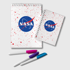 Блокнот с принтом NASA НАСА в городе Новоалтайск, 100% бумага | 48 листов, плотность листов — 60 г/м2, плотность картонной обложки — 250 г/м2. Листы скреплены удобной пружинной спиралью. Цвет линий — светло-серый
 | Тематика изображения на принте: galaxy | man | nasa | planet | planets | space | spaceman | spacex | star | stars | univerce | yfcf | астронавт | вселенная | галактика | галактики | звезда | звезды | космонавт | космонавты | космос | луна | наса | планета | планеты | тфыф