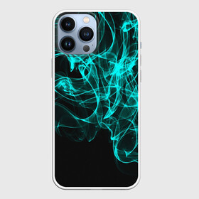 Чехол для iPhone 13 Pro Max с принтом НЕОНОВЫЙ ДЫМ в городе Новоалтайск,  |  | Тематика изображения на принте: fire | flame | in fire | smoke | в огне | дым | огненный | огонь | текстуры