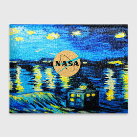 Обложка для студенческого билета с принтом NASA   ВАНГОГ NASA в городе Новоалтайск, натуральная кожа | Размер: 11*8 см; Печать на всей внешней стороне | Тематика изображения на принте: galaxy | nasa | nebula | space | star | абстракция | вангог | вселенная | галактика | звезда | звезды | космический | наса | планеты