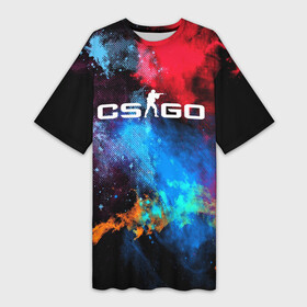 Платье-футболка 3D с принтом CS:GO   COUNTER STRIKE в городе Новоалтайск,  |  | awp | counter strike | cs go | cs go global offensive | hyper beast | skin cs | team cs | команды cs | скины оружия | скоростной зверь | хайпер бист