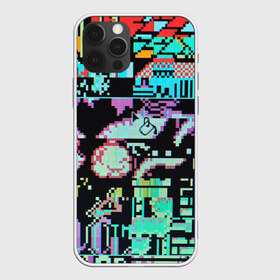 Чехол для iPhone 12 Pro Max с принтом ГЛИТЧ GLITCH ЗАСТАВКА в городе Новоалтайск, Силикон |  | abstraction | geometry | optic | optical | pattern | visual | абстракция | геометрия | линии | оптический узор | психоделика | текстуры | узор