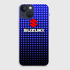Чехол для iPhone 13 mini с принтом Suzuki в городе Новоалтайск,  |  | Тематика изображения на принте: car | suzuki | авто | автомобиль | байк | движ | дорога | звук | игра | кар | машина | море | мото | мотоцикл | музыка | небо | неон | руль | скорость | спорт | сузуки | текстура