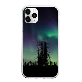 Чехол для iPhone 11 Pro Max матовый с принтом Северное сияние в городе Новоалтайск, Силикон |  | Тематика изображения на принте: дерево | деревья | звезда | звездное | звезды | космический | космос | космосе | кусты | лес | леса | лесной | лучи | небо | ночное | ночь | природа | север | северное | сияние | сиянием | сияния