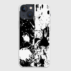 Чехол для iPhone 13 mini с принтом КРАСКА И НИЧЕГО ЛИШНЕГО в городе Новоалтайск,  |  | abstraction | geometry | hexagon | neon | paints | stripes | texture | triangle | абстракция | брызги | геометрия | краски | неон | неоновый | соты | текстура
