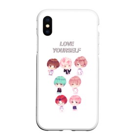 Чехол для iPhone XS Max матовый с принтом BTS Love Yourself в городе Новоалтайск, Силикон | Область печати: задняя сторона чехла, без боковых панелей | bts | k pop | love | love yourself | битиес