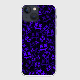 Чехол для iPhone 13 mini с принтом MARSHMELLO NEON в городе Новоалтайск,  |  | marshmello | music | зефир | зефирка | лого | лого marshmello | лого маршмеллоу | логотип | логотип marshmello | логотип маршмеллоу | маршиеллоу | маска | молния | музыка | музыкант
