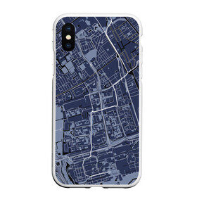Чехол для iPhone XS Max матовый с принтом генплан города в городе Новоалтайск, Силикон | Область печати: задняя сторона чехла, без боковых панелей | Тематика изображения на принте: architecture | general plan 
architect | архитектор | архитектура | генплан | знание
