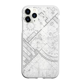 Чехол для iPhone 11 Pro Max матовый с принтом план здания в городе Новоалтайск, Силикон |  | architecture | general plan 
architect | архитектор | архитектура | генплан | знание