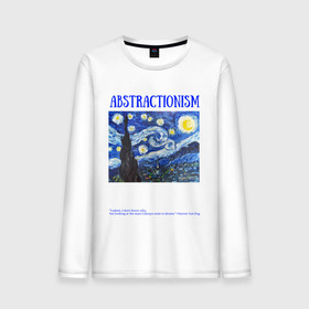 Мужской лонгслив хлопок с принтом ABSTRACTIONISM в городе Новоалтайск, 100% хлопок |  | Тематика изображения на принте: vincent van gogh | ван | винсент | гог | искусство | картина | надпись | цитата