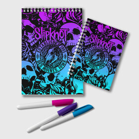 Блокнот с принтом Slipknot в городе Новоалтайск, 100% бумага | 48 листов, плотность листов — 60 г/м2, плотность картонной обложки — 250 г/м2. Листы скреплены удобной пружинной спиралью. Цвет линий — светло-серый
 | Тематика изображения на принте: band | corey taylor | jim root | metal | mick thomson | music | official | slipknot | альтернативный | глэм | готик | гранж | метал | музыка | пост | рок | слипкнот | хард
