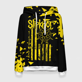 Женская толстовка 3D с принтом Slipknot в городе Новоалтайск, 100% полиэстер  | двухслойный капюшон со шнурком для регулировки, мягкие манжеты на рукавах и по низу толстовки, спереди карман-кенгуру с мягким внутренним слоем. | band | corey taylor | jim root | metal | mick thomson | music | official | slipknot | альтернативный | глэм | готик | гранж | метал | музыка | пост | рок | слипкнот | хард