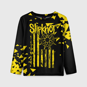 Детский лонгслив 3D с принтом Slipknot в городе Новоалтайск, 100% полиэстер | длинные рукава, круглый вырез горловины, полуприлегающий силуэт
 | band | corey taylor | jim root | metal | mick thomson | music | official | slipknot | альтернативный | глэм | готик | гранж | метал | музыка | пост | рок | слипкнот | хард