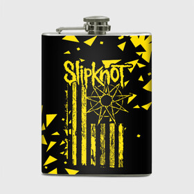 Фляга с принтом Slipknot в городе Новоалтайск, металлический корпус | емкость 0,22 л, размер 125 х 94 мм. Виниловая наклейка запечатывается полностью | Тематика изображения на принте: band | corey taylor | jim root | metal | mick thomson | music | official | slipknot | альтернативный | глэм | готик | гранж | метал | музыка | пост | рок | слипкнот | хард