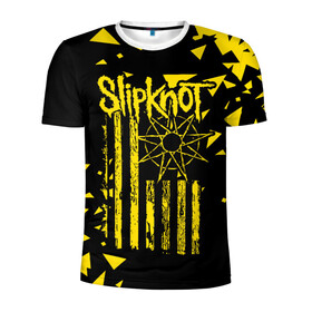 Мужская футболка 3D спортивная с принтом Slipknot в городе Новоалтайск, 100% полиэстер с улучшенными характеристиками | приталенный силуэт, круглая горловина, широкие плечи, сужается к линии бедра | band | corey taylor | jim root | metal | mick thomson | music | official | slipknot | альтернативный | глэм | готик | гранж | метал | музыка | пост | рок | слипкнот | хард