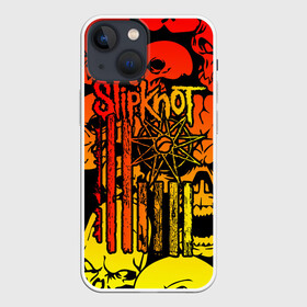 Чехол для iPhone 13 mini с принтом Slipknot в городе Новоалтайск,  |  | Тематика изображения на принте: band | corey taylor | jim root | metal | mick thomson | music | official | slipknot | альтернативный | глэм | готик | гранж | метал | музыка | пост | рок | слипкнот | хард