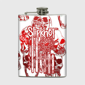 Фляга с принтом Slipknot в городе Новоалтайск, металлический корпус | емкость 0,22 л, размер 125 х 94 мм. Виниловая наклейка запечатывается полностью | Тематика изображения на принте: band | corey taylor | jim root | metal | mick thomson | music | official | slipknot | альтернативный | глэм | готик | гранж | метал | музыка | пост | рок | слипкнот | хард