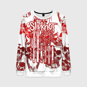 Женский свитшот 3D с принтом Slipknot в городе Новоалтайск, 100% полиэстер с мягким внутренним слоем | круглый вырез горловины, мягкая резинка на манжетах и поясе, свободная посадка по фигуре | band | corey taylor | jim root | metal | mick thomson | music | official | slipknot | альтернативный | глэм | готик | гранж | метал | музыка | пост | рок | слипкнот | хард