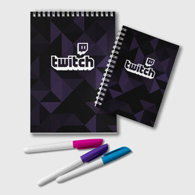 Блокнот с принтом Twitch в городе Новоалтайск, 100% бумага | 48 листов, плотность листов — 60 г/м2, плотность картонной обложки — 250 г/м2. Листы скреплены удобной пружинной спиралью. Цвет линий — светло-серый
 | buster | evelone | streamer | twitch | бустер | бустеренко | стрим | стример | твитч | твич | эвелон