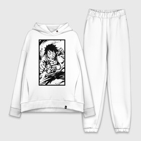 Женский костюм хлопок Oversize с принтом Luffy плакат в городе Новоалтайск,  |  | luffy | аниме | манга | монки д луффи | мугивара | пираты соломенной шляпы