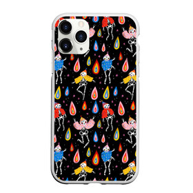 Чехол для iPhone 11 Pro Max матовый Танцы скелетов (skull): в городе Новоалтайск, Силикон | | глаза | деньмертвых | дождь | звезды | зубы | кисть | космос | кости | лепестки | мексика | мексиканская | небо | ночь | праздник | радуга | ребра | скелет | танцы | тату | татуировки | узоры | цветы
