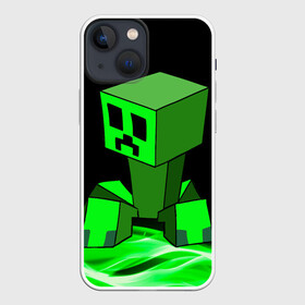 Чехол для iPhone 13 mini с принтом Майнкрафт Крипер в городе Новоалтайск,  |  | creeper | dungeons | minecraft | play | бой | герои | детские | драка | инди | компьютерные | крипер | куб | логотипигры | майнкрафт | мальчикам | мечи | мобы | неоновые | огонь | персонажи | песочница | пламя
