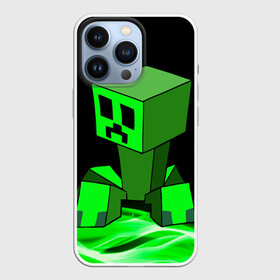 Чехол для iPhone 13 Pro с принтом Майнкрафт Крипер в городе Новоалтайск,  |  | creeper | dungeons | minecraft | play | бой | герои | детские | драка | инди | компьютерные | крипер | куб | логотипигры | майнкрафт | мальчикам | мечи | мобы | неоновые | огонь | персонажи | песочница | пламя
