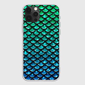Чехол для iPhone 12 Pro Max с принтом Змеиная кожа в городе Новоалтайск, Силикон |  | бирюзовый | блики | зеленый | змея | кожа | свет | синий | чешуя