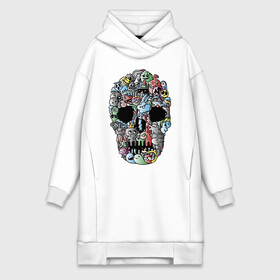 Платье-худи хлопок с принтом Tosh в городе Новоалтайск,  |  | cloud | crown | fly agaric | ghost | jaw | orbits | rabbit | skull | smile | tape | tosh | глазницы | ерунда | корона | кролик | лента | мухомор | облако | пасть | привидение | улыбка | череп