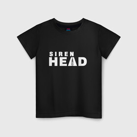 Детская футболка хлопок с принтом Siren Head в городе Новоалтайск, 100% хлопок | круглый вырез горловины, полуприлегающий силуэт, длина до линии бедер | game | scp | siren head | игра | лес | монстр | персонаж | сирена | сиреноголовый | хоррор | чудовище