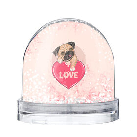 Снежный шар с принтом Love Pug (Z) в городе Новоалтайск, Пластик | Изображение внутри шара печатается на глянцевой фотобумаге с двух сторон | dog | doggie | doggy | mops | pug | декоративная собака | друг человека | другу | кинолог | лабрадор | малые молоссоиды | мопс | мопсик | мохнатый | пес | пёсель | пёсик | подарок | подруге | собака | собакен | собаки