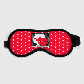 Маска для сна 3D с принтом Сердце в заперти (love) в городе Новоалтайск, внешний слой — 100% полиэфир, внутренний слой — 100% хлопок, между ними — поролон |  | 