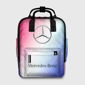 Женский рюкзак 3D с принтом MERCEDES / МЕРСЕДЕС в городе Новоалтайск, 100% полиэстер | лямки с регулируемой длиной, сверху ручки, чтобы рюкзак нести как сумку. Основное отделение закрывается на молнию, как и внешний карман. Внутри два дополнительных кармана, один из которых закрывается на молнию. По бокам два дополнительных кармашка, куда поместится маленькая бутылочка
 | amg | auto | bens | benz | logo | merc | mercedes | mercedes benz | mersedes | moto | new | star | vthctltc | авто | амг | бенц | звезда | класс | лого | логотип | мерин | мерс | мерседес | мерседес бенц | мото | новый | символ | символы | ьуксуву
