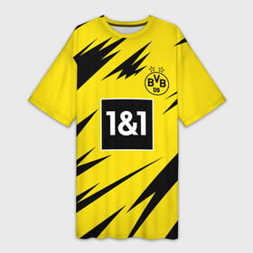 Платье-футболка 3D с принтом Reus Borussia Dortmund 20 21 в городе Новоалтайск,  |  | borussia | champions | dortmund | football | reus | soccer | uefa | world cup | боруссия | боруссия дортмунд | дортмунд | лига чемпионов | ройс | форма | формы | футбол