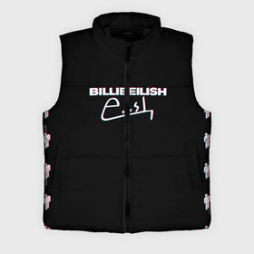 Мужской жилет утепленный 3D с принтом BILLIE EILISH GLITCH в городе Новоалтайск,  |  | ayelish | bad guy | bellyache | bilie eilish | bilie elish | billie | billie eilish | eilish | electronic | elish | music | били айлиш | билли айлиш | глитч | эйлиш | элиш