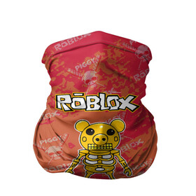 Бандана-труба 3D с принтом Свинка Пигги из Roblox в городе Новоалтайск, 100% полиэстер, ткань с особыми свойствами — Activecool | плотность 150‒180 г/м2; хорошо тянется, но сохраняет форму | pig | piggi | roblox | svinka | игра | пигги