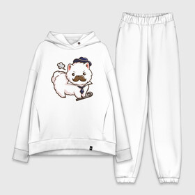 Женский костюм хлопок Oversize с принтом песик детектив в городе Новоалтайск,  |  | cute | dog | doggy | милая | милый | пес | песик | псина | пушистик | собака | собачка
