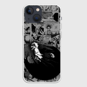 Чехол для iPhone 13 mini с принтом Блич серый паттерн в городе Новоалтайск,  |  | bleach | аниме | блич | ичиго куросаки | манга | меч | синигами